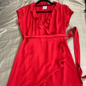 Sunday Best - Aritzia Wrap Dress - 4 - red